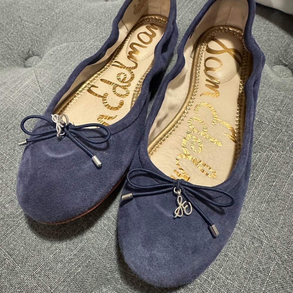 Sam Edelman Women's Felicia Navy Suede Flats
